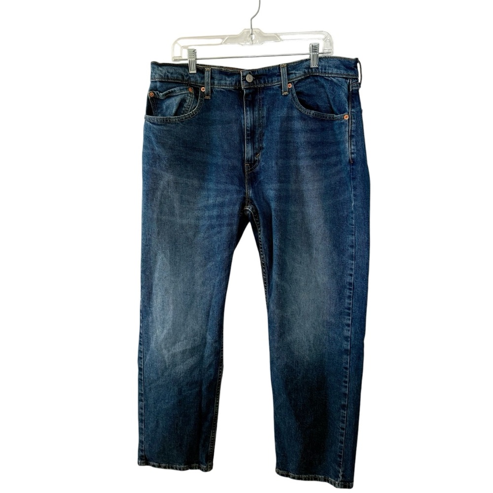 Levi's 505 Men’s Regular Fit Medium Wash Blue Jeans Size 36 x 30 Denim